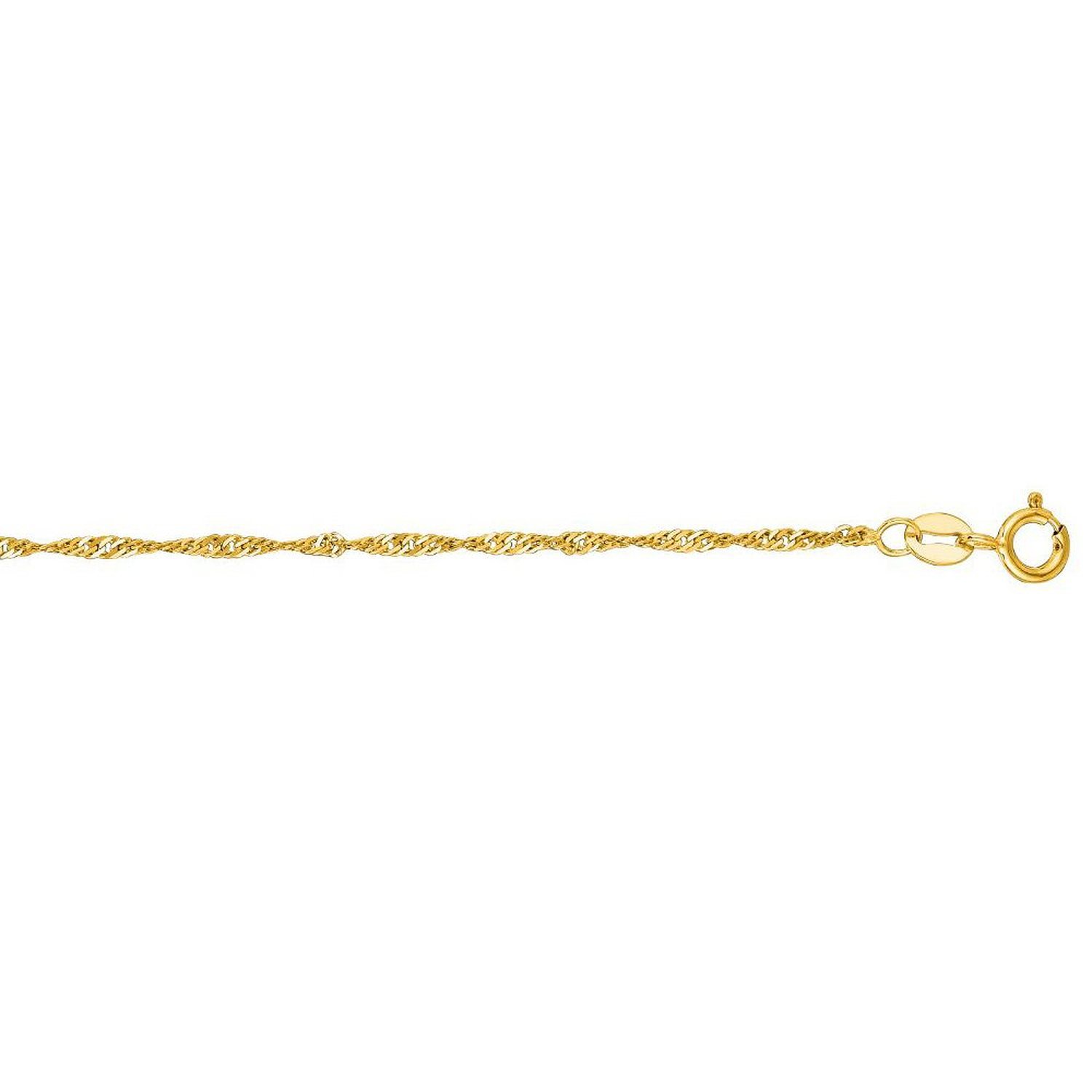 PRINS JEWELS 14 Karat / 585 Gold Feine Singapur Kette Gelbgold