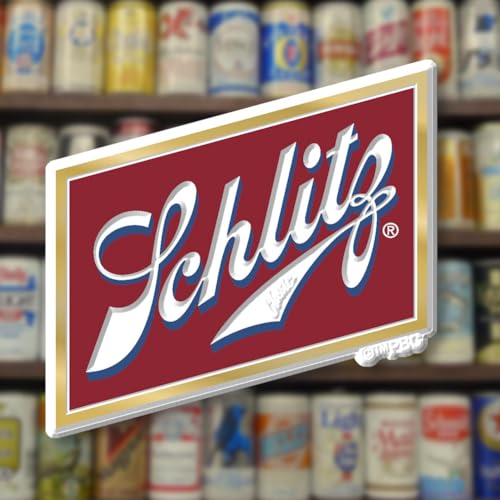 Imán Vintage Schlitz Beer 3" x 2.9" de Caucho 3D miniatura 4