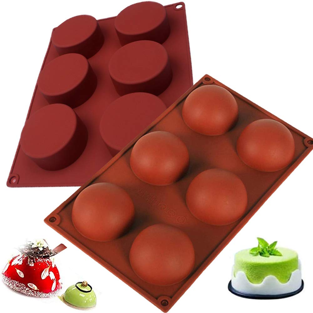 Stampo Ciambella 2 Pezzi Stampo Ciambellone, 6 Cavità , Stampo Silicone
