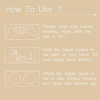 Vista 7 de GOLVIG Levantamiento invisible vertical transpirable cómodo pezones, versátiles cubiertas adhesivas reutilizables para pezones de silicona