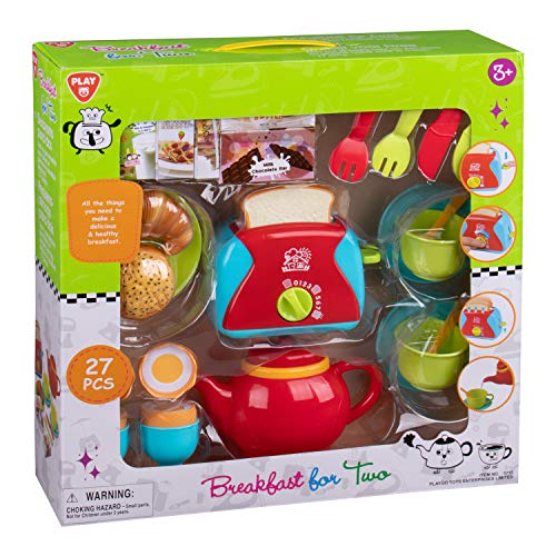PlayGo 3715 Vaisselle Jouet et Ustensiles de Cuisine pour Dinette Enfant 27 Pcs