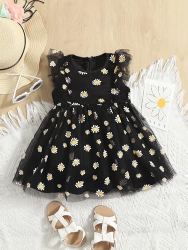 Image of TAGAS Girls Polka Dot Print Ruffle Trim Belted Dress||Dress for Girl || Fit & Flare Dress|| Short Sleeve Dress for Kids || Casual Dress||(KD-105)