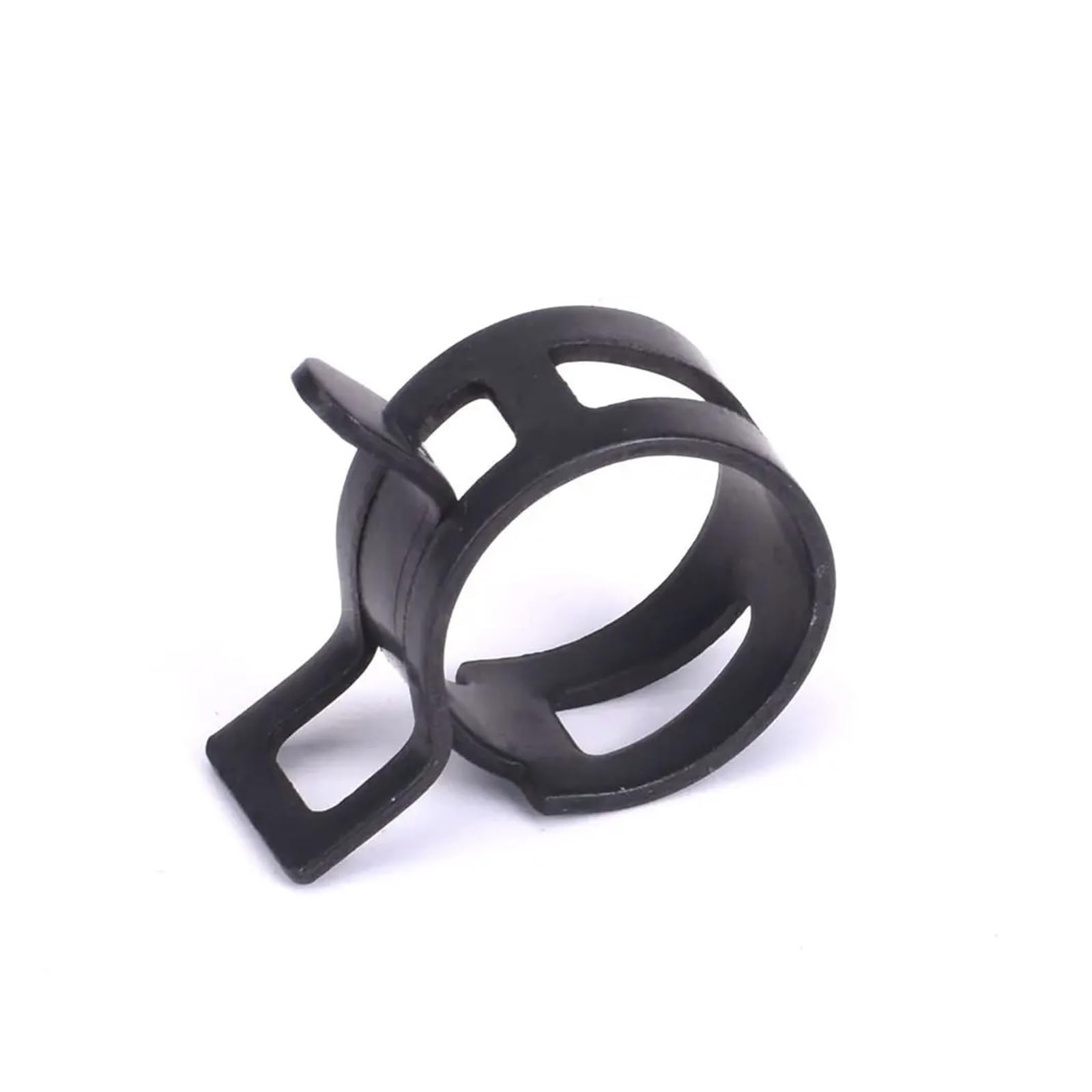 65MN Ossido di acciaio al manganese-trattato nero Fascetta for tubo flessibile Diametro interno 4mm-22mm Fibbia elastica ad alta resistenza Cerchio for tubo dell'acqua(12mm 100Pcs)