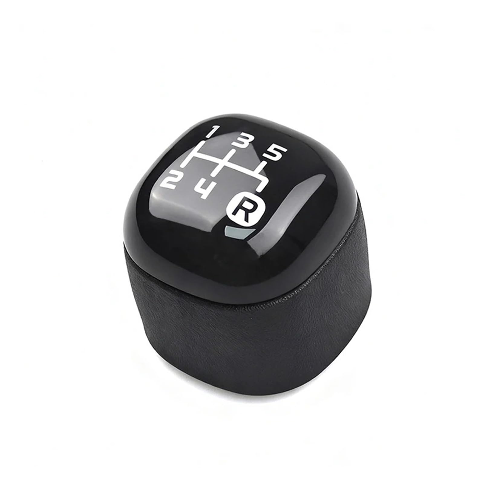 QMTVFSRH Car Gear Shift Knob Gear Shift Knob 5 Speed for Fiat for Panda Black Plastic Handball Gear Lever Car Gear