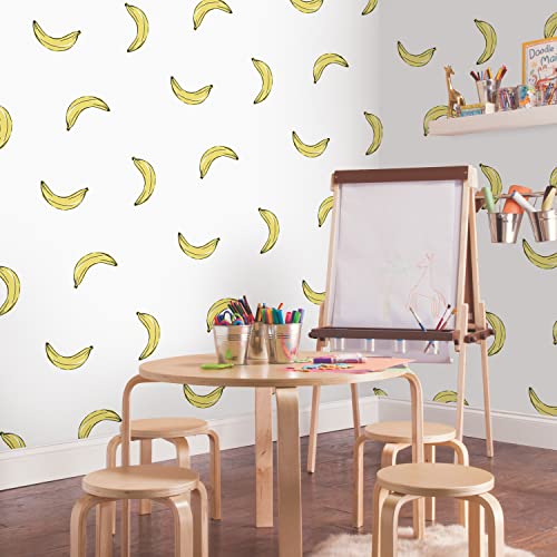 Mr. Kate Banana Print Peel and Stick Wallpaper, RMK12543RL