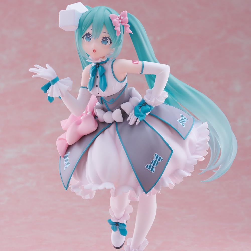 Miku Action Statuetta con panda giapponese Kawaii Anime Girl Model Stand Posizione Statica Statica, 18 cm