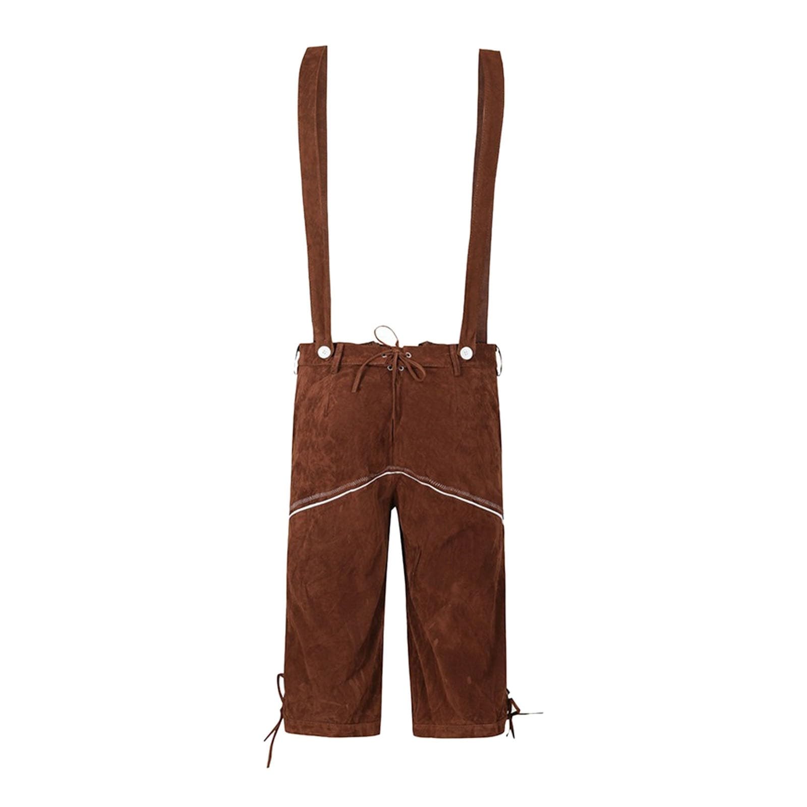 Generisch Trajes étnicos masculinos tradicionales Oktoberfest Peto Mono y sombrero de dos piezas