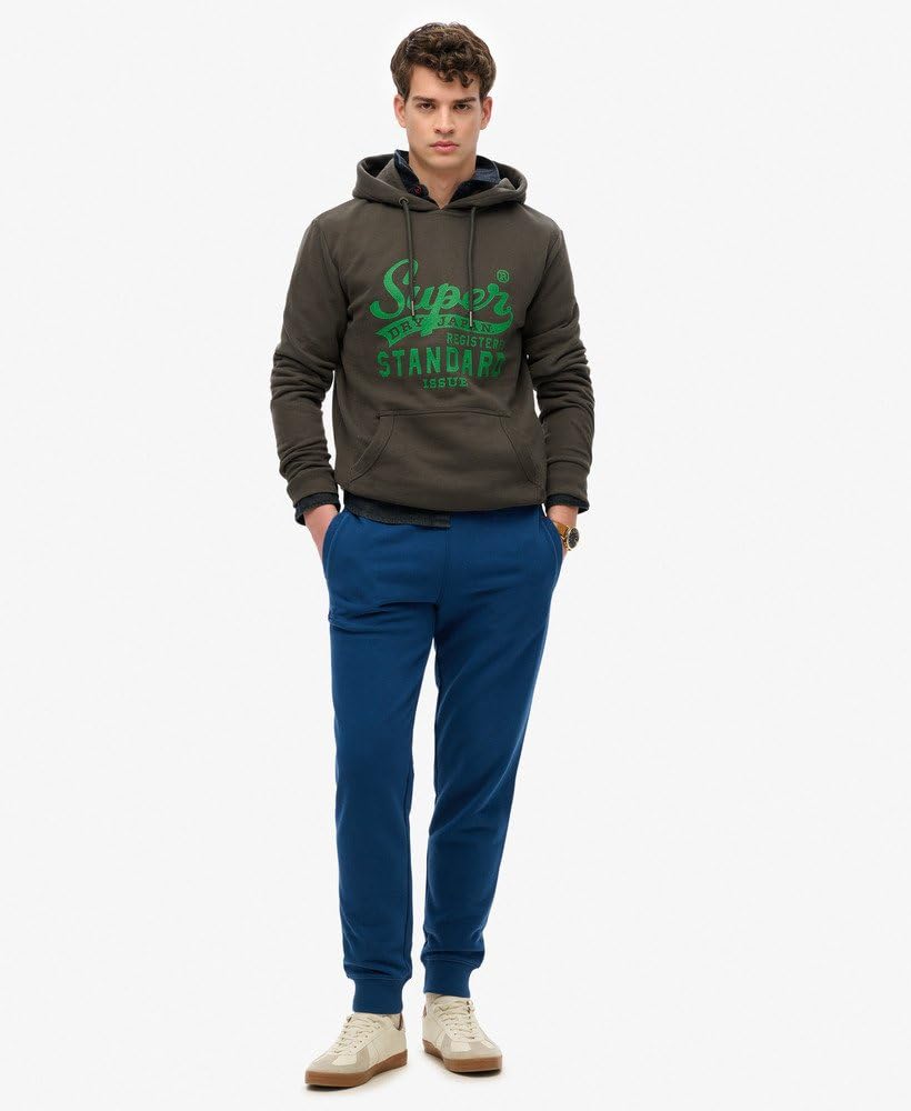 Superdry Męska standardowa bluza z kapturem z napisem