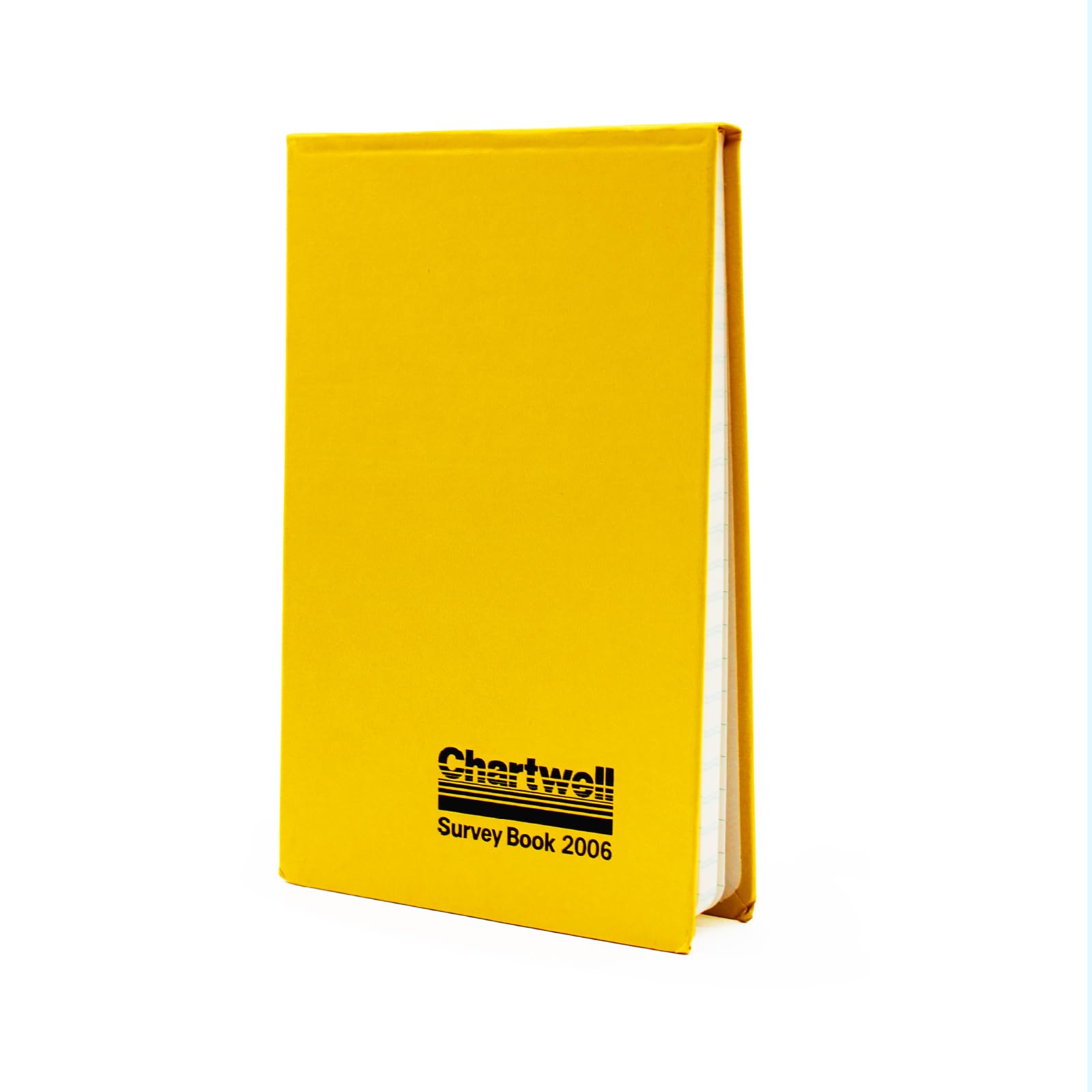 Exacompta - Ref 2006Z - Chartwell Casebound Field Survey Book - 130 x 205mm in Size, Excellent Strength When Wet, Ideal for Use Outside, Lined With 2 Lines, YellowThe Forest Stewardship Council