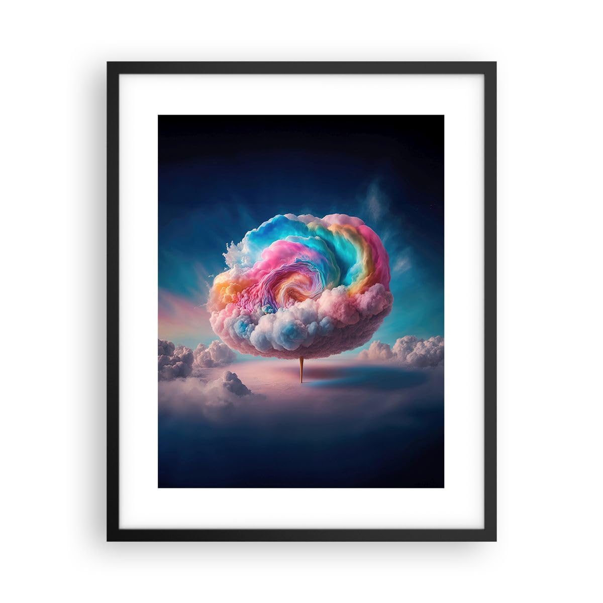 ARTTOR Poster Cadre Noir 40x50 cm Affiche Abstrait Pastel - 6013 - P2B