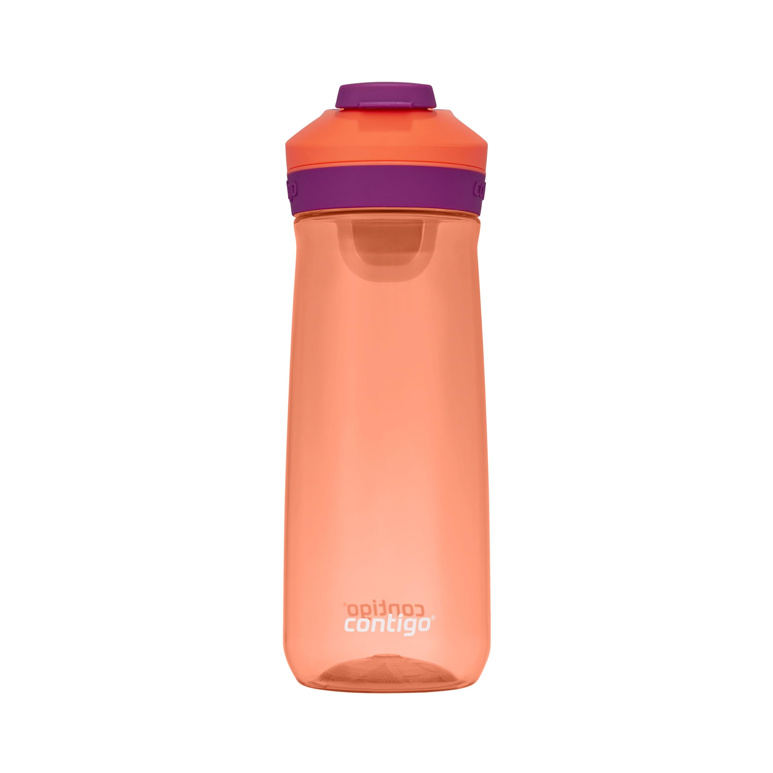 Contigo Kids Casey Water Bottle with Leak-Proof Lid BPA-Free Plastic Dishwasher Safe Coral Grape 20 oz 591 mL