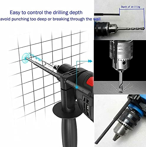 850W Schlagbohrmaschine Bohrmaschine, 2 in 1 Hammer & Schlagbohr, mit Drehgriff, variable Drehzahl, Bohren in Holz, Stahl, Beton, Mauerwerk – Bild 5