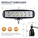 YITAMOTOR Single Row LED Light Bar 2PCS 18W 6Inch Spot Led Light Pods Light Offroad Work Light Fog Lights Driving Light for Truck Boat Tractors SUV ATV 4WD Car Golf Cart 12V 24V, 2 Years Warranty