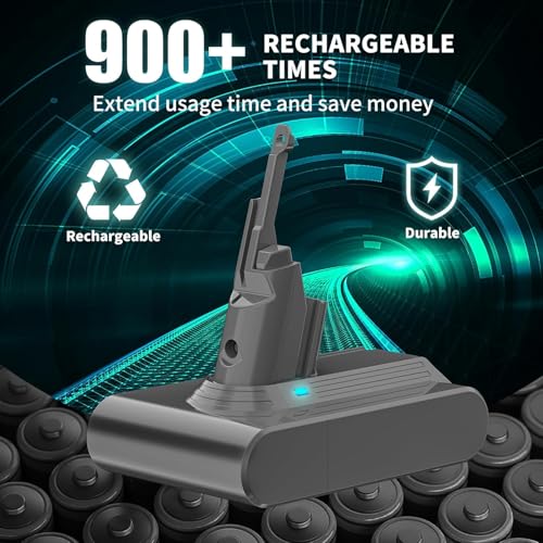Image of EGR Upgrade 21.6V V7 Battery Replacement Compatible with Dyson SV11 V7 Motorhead /Animal /Trigger /HEPA /Car+Boat /Absolute Handheld Cordless Vacuum Cleaners. (Not Fit V6, V8, V10)