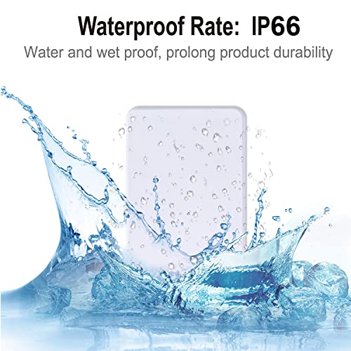 Thinkbee 3 Way Wireless Switch and Receiver Kit, Dual Control Push-Button No Wiring, Wireless Panel Switch, No WiFi Needed, Waterproof Remote Light Switch for House Lamp Led(2 switches 1 Receiver kit) - Image 4