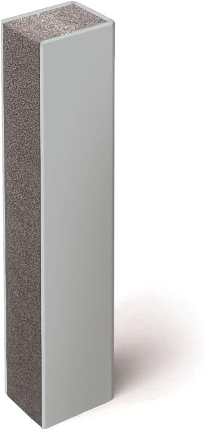 2 inch (50 mm), 3-Sided, Gray Quietjoint Acoustic Partition Closure, 10 Foot (3 m) Length
