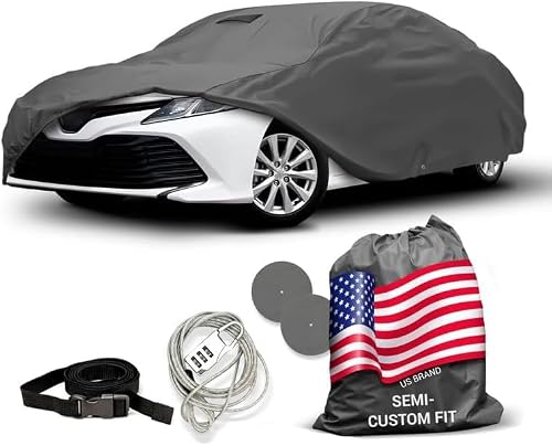 DaShield Ultimum Series Car Cover Waterproof All Weather for Toyota Camry Car Cover TRD 2020-2024 - Protection Semi Custom Fit - Dust, Sun, Snow, Rain, Protection in&Outdoor