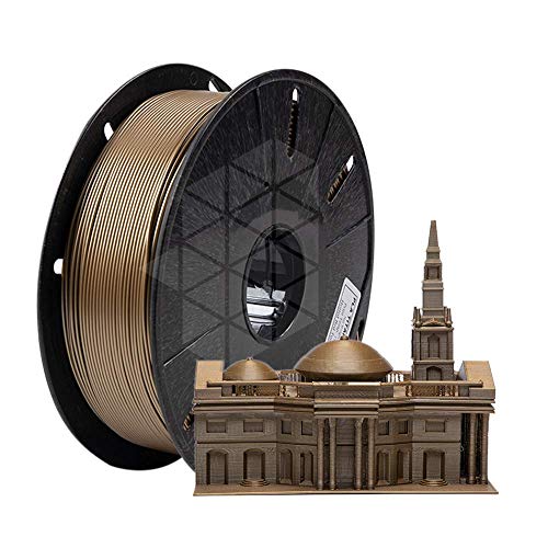 Image of Tesseract Premium PLA + 1.75mm 3D Printing Filament | Dimensional Accuracy + /- 0.03mm | Compatible with Most FDM Printers | 1 KG 3D Printer Filament - PLA Titanium (Quantity 1)