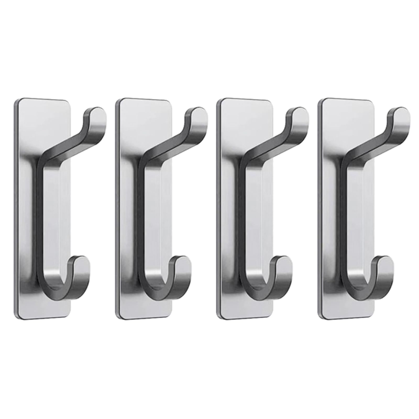Hsioluted 4 Pcs Strong Load-Bearing Hook Door Hangs Clothes on the Wall Behind the Bathroom Traceless Sticky Hook Wall Hanger Towel Hanger Hooks for Bathroom