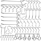 Cankadesot Hook Metal Pegboard and Assorted Shelving, 50 Piece