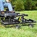 Brinly DTZ-48B1H-A ZTR Front-Mount Dethatcher for Zero Turn Lawn Mowers, 48