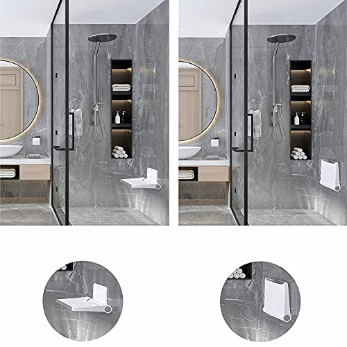 Asiento de Ducha Plegable y Silla de Pared para Baño 4