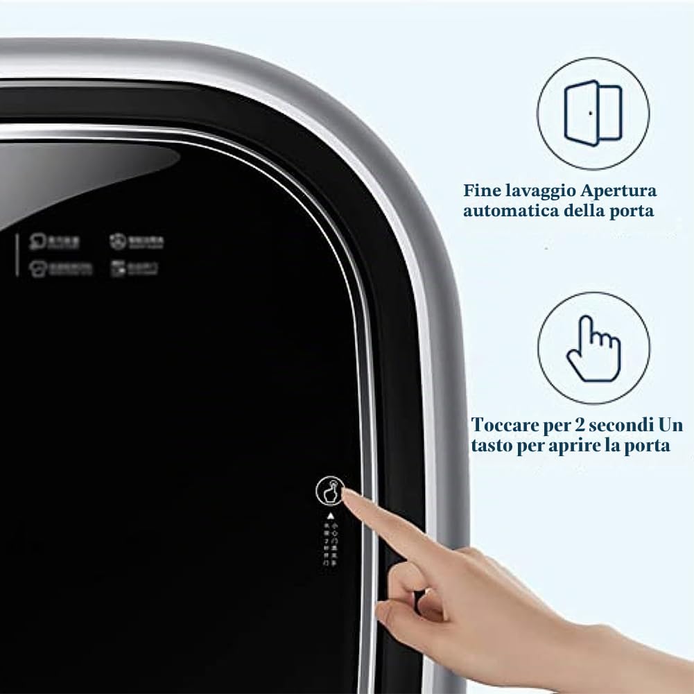 Mini lavatrici a tamburo a parete, lavatrice a carica frontale con capacità di 3 kg, lavatrice completamente automatica e centrifuga, per appartamenti da viaggio, dormitori, calzini, biancheria