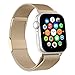 Produktbild Mediatech Ersatzarmband Kompatibel mit Apple Watch Armband 44mm 42mm 40mm 38mm Edelstahl-Armband, Wechselarmband mit Magnetverschluss kompatibel mit iWatch Series 6/5/4/3/2/1 SE (42mm/44mm, Gold)