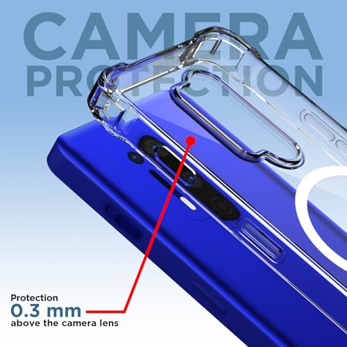 Image of Pikkme Back Cover for OnePlus 8 Pro Mag-Safe Shockproof PC + TPU Protective Case Magnetic Support Bumper Case (Transparent Mag-Safe)
