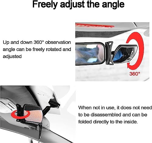 Image of Automaze Acrylic Car Baby Rear View Auxiliary Wide-angle Curved Mirror Interior Blind Spot for Baby