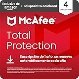 McAfee Total Protection para 4 más 1 Dispositivos adicional 2026 | Antivirus, VPN, el software de seguridad, gestor de contraseñas, | Suscripción de 1 año con renovación automática | Descargar
