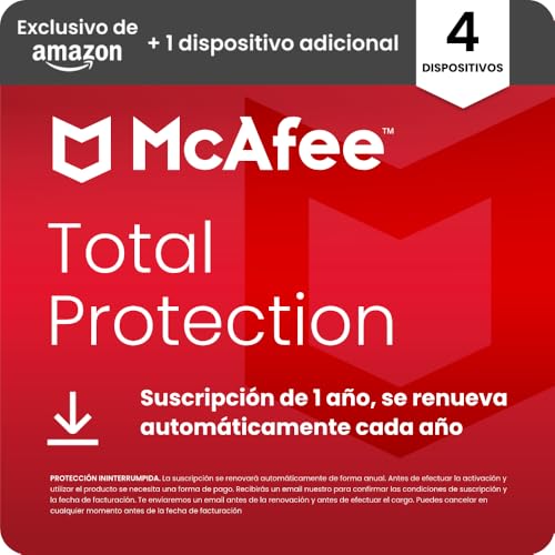 ¡Protege tu dispositivo con McAfee Total Protection! Antivirus, VPN, Gestor de Contraseñas y más | ¡Oferta exclusiva!
