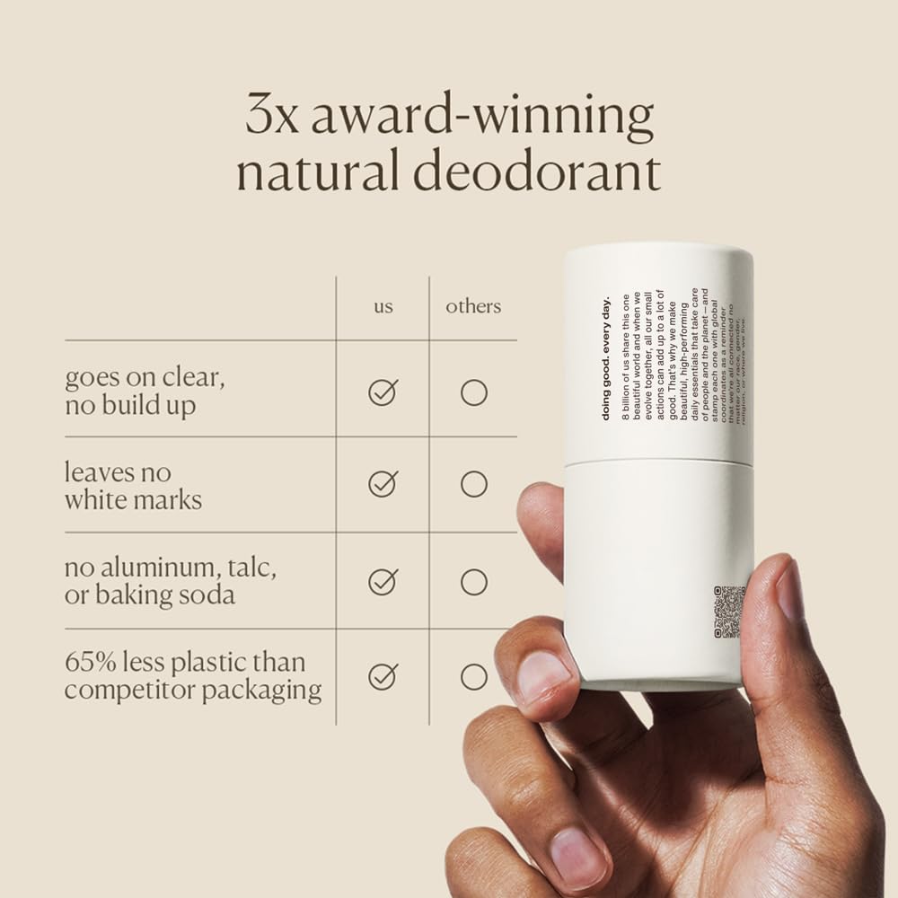 evolvetogether Aluminiumfreies, natürliches Deodorant für Damen und Herren, trockene Rose, Mandarine, Oud und Patchouli, neutralisiert Gerüche, beruhigt die Haut, vegan, tierversuchsfrei