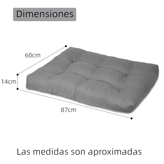 Foto 6 de 7 de MERCURY TEXTIL- Cama de Mascota, Colchón para Perro (Medium, Gris)