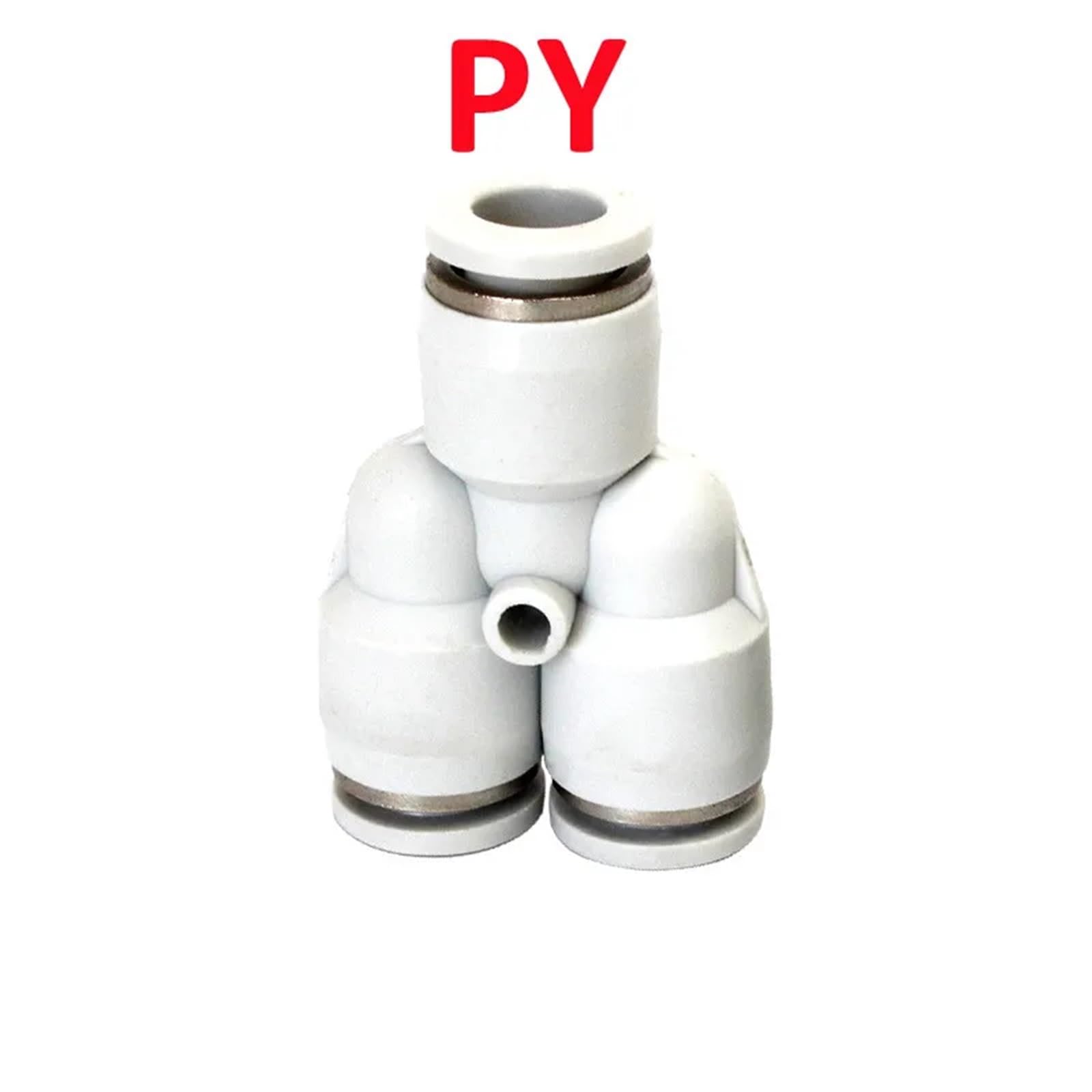 White Pneumatic Fitting Tube Connector Water Pipe Push In Hose 16mm PU PY PK PE PV SA PZA PLM SA-B(PY)