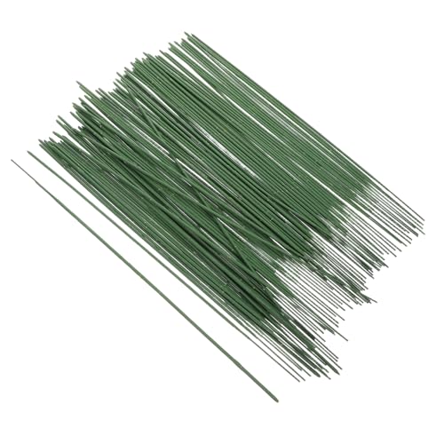CIMAXIC Floral Stems Wire 25cm Long Artificial Stems for DIY Flower Arrangements 100pcs Pack