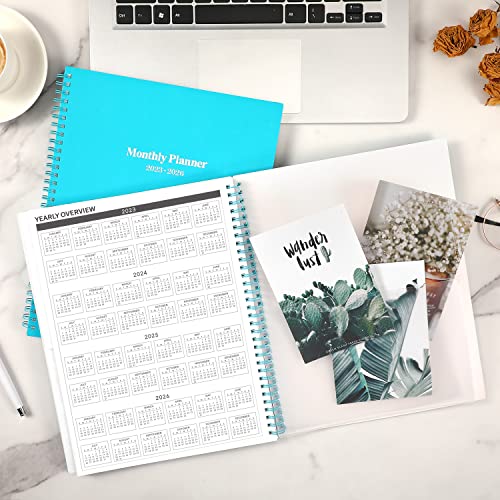 2023-2026 Monthly Planner/Calendar - 3 Year Monthly Planner 2023-2026, July 2023 - June 2026, 9'' X 11'', Monthly Planner With 36 Months Tabs, Two-Side Pocket, Holidays, Notes Pages, Perfect Organizer #TOP6