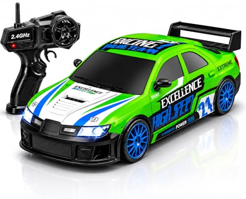 Image of Remote Control Sports Car & Off-Road SUV Toy for Kids, High Speed RC Racing with Wireless Remote, Realistic Lights & Premium Design Gift for Boys Girls (Excellence Drift CAR)