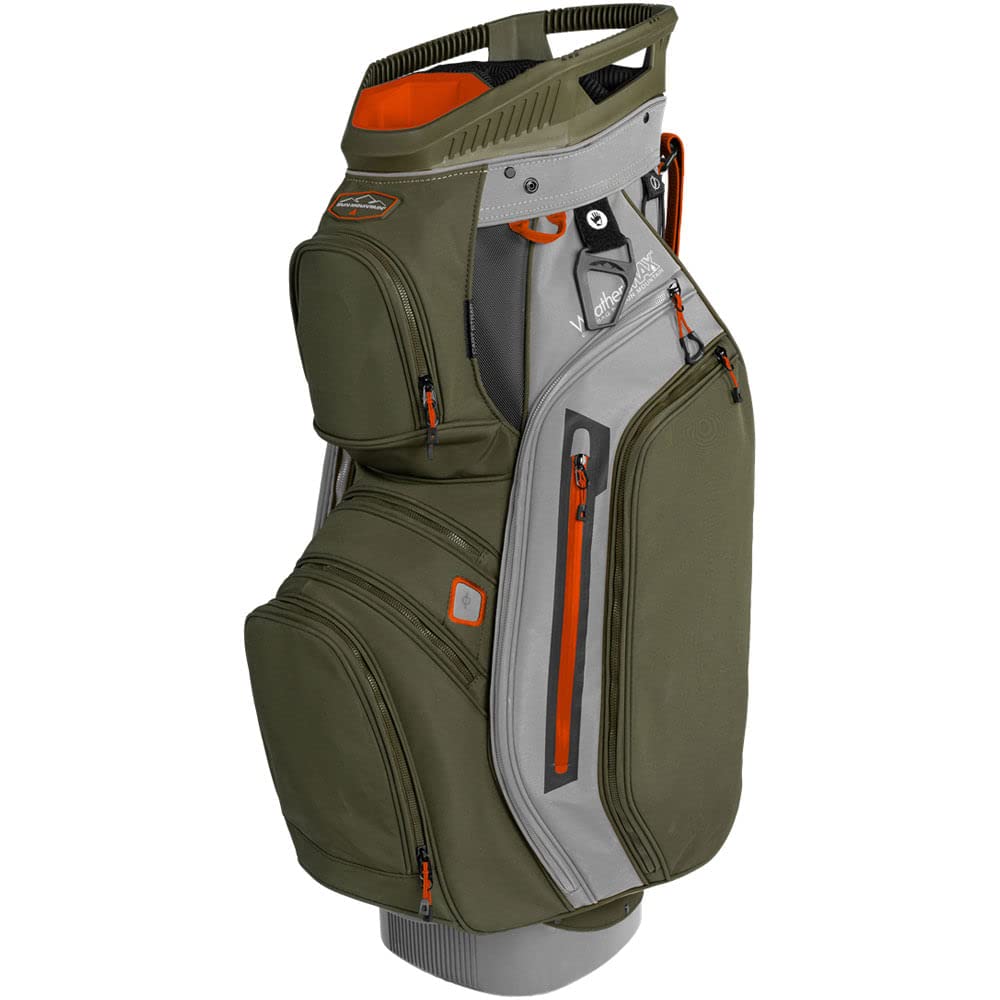Sun Mountain Mens 2022 WeatherMax Golf Cart Bag - Gray Moss Inferno
