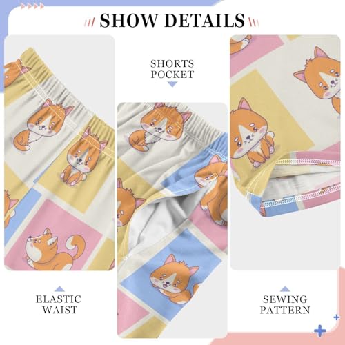 Cute Cats Funny Cartoon Boys Pants for Kids Jogger Pants with Pockets S-XL4