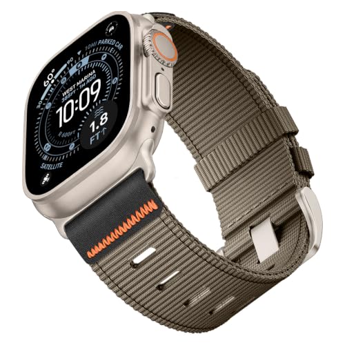 Image of Tactical Nylon Bands for Apple Watch Ultra 3 2 Band Series 11-1 /SE Men