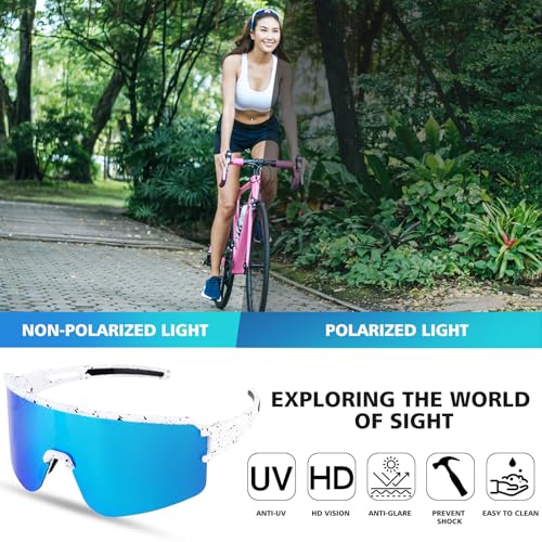 Polarized Cycling Glasses Sports Sunglasses Riding Glasses for Men Women UV400 Protection4