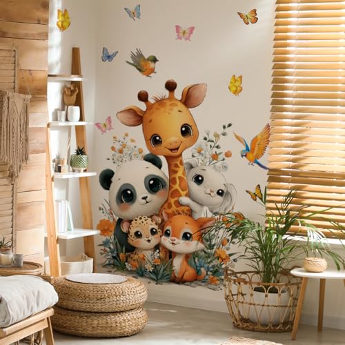 Vinilo decorativo Safari Jungla Amigos para niños 47 pulgadas miniatura 3