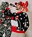 Tipsy Elves Men's Light Up Ugly Christmas Sweater Leaky Roof Santa Taking a Leak LED Pullover Size Large