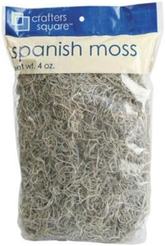 Crafters Square Natural Tone Spanish Moss 125 Cubic Inches (Pack of 2)