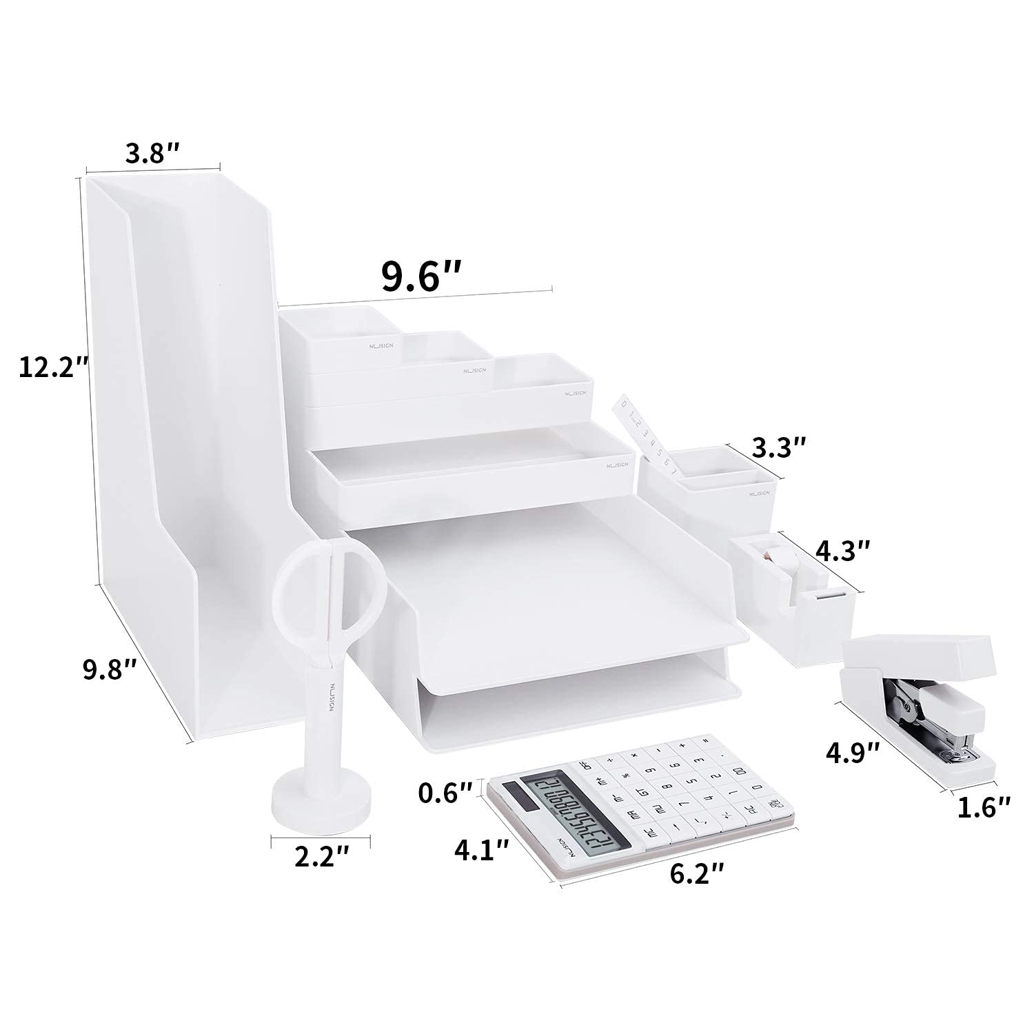 NUSIGN Desk Organizers Set, 14 Piece AllInOne Office Desk Organizer