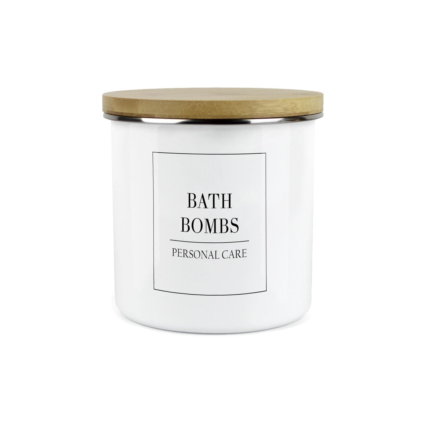 Boîte bombes de bain métal blanc anti-humidité Minimalist Range