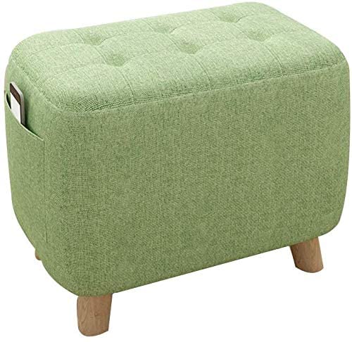 Banc à chaussures en bois massif et tabouret de salon vert clair