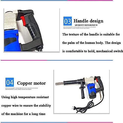 Elektryczny Pistolet Do Odrdzewiania Igieł, 1100 W Wysokiej Mocy Elektryczny Skaler Do Igieł Ręczny Pistolet Do Odrdzewiania Igieł Elektryczne Dłuta