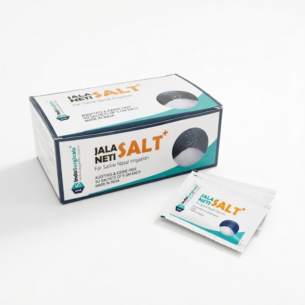 - IS IndoSurgicals Jala Neti Salt Plus (Pack of 50 Sachets)